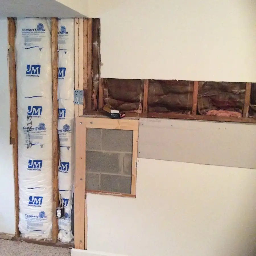 Wall insulation replacement during Odor Removal & Deodorization in Melrose